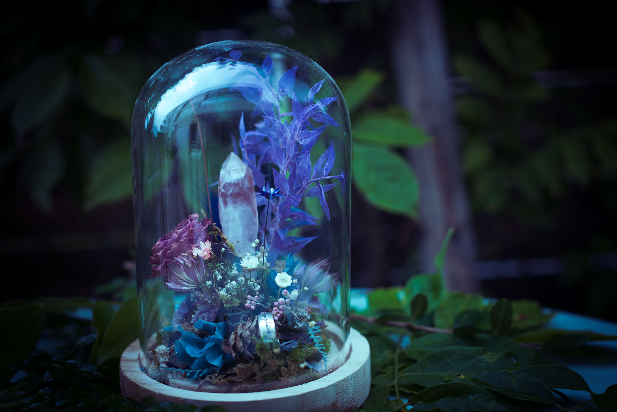 Atelier Création Univers Miniature, petit univers unique sous cloche